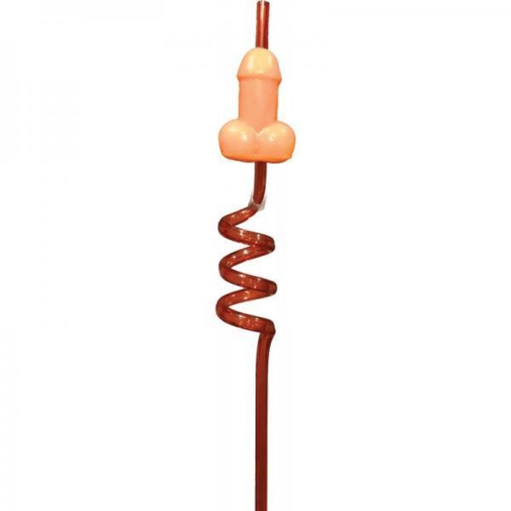 Candy Pecker Straw Hard Candy Strawberry - Hott Products