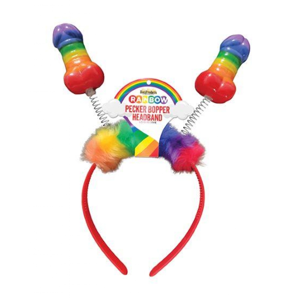 Rainbow Pecker Bopper Head Band O/S - Hott Products