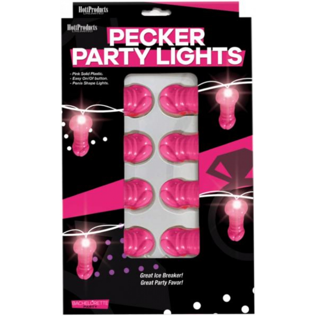 Light Up Pink Pecker String Party Lights - Hott Products