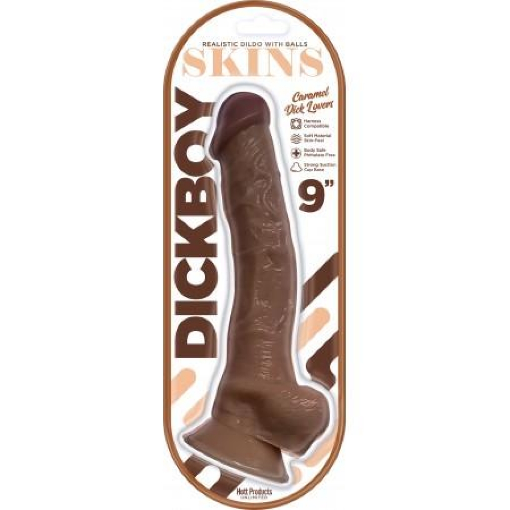 Dickboy Skins Dildo Caramel Lovers 9in - Hott Products