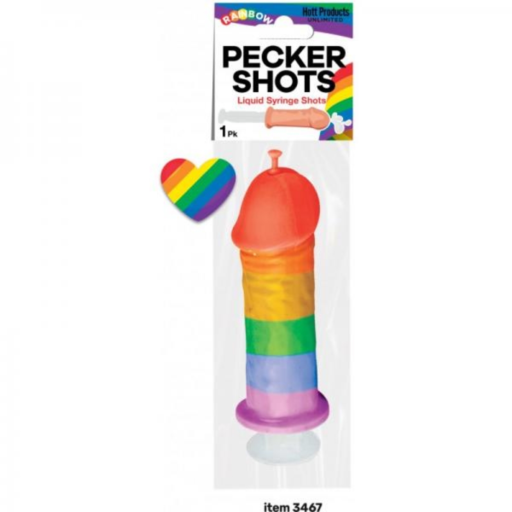 Pecker Shot Syringe Rainbow - Hott Products