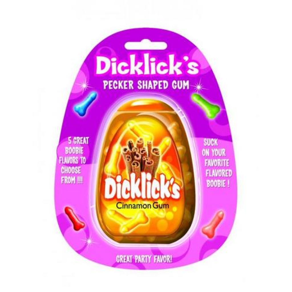 Dicklicks Pecker Shaped Gum Cinnamon - Hott Products