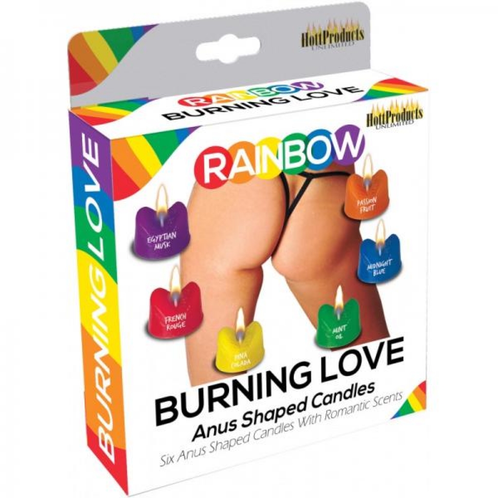 Burning Love Anus Candles Asst Colors & Scents - Hott Products