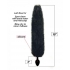 Foxy Tail Silicone Butt Plug Black - Icon Brands