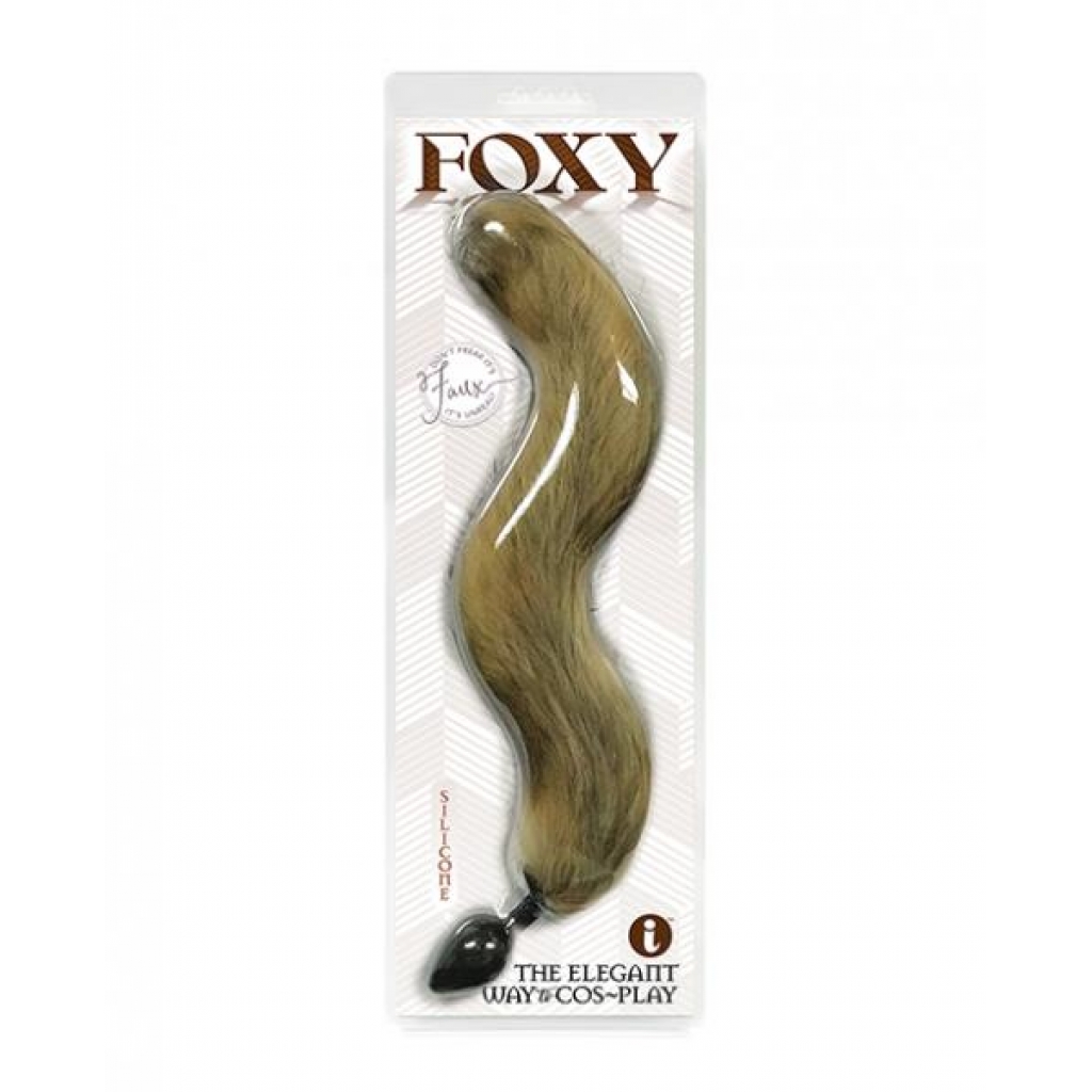 Foxy Tail Silicone Butt Plug Gold - Icon Brands