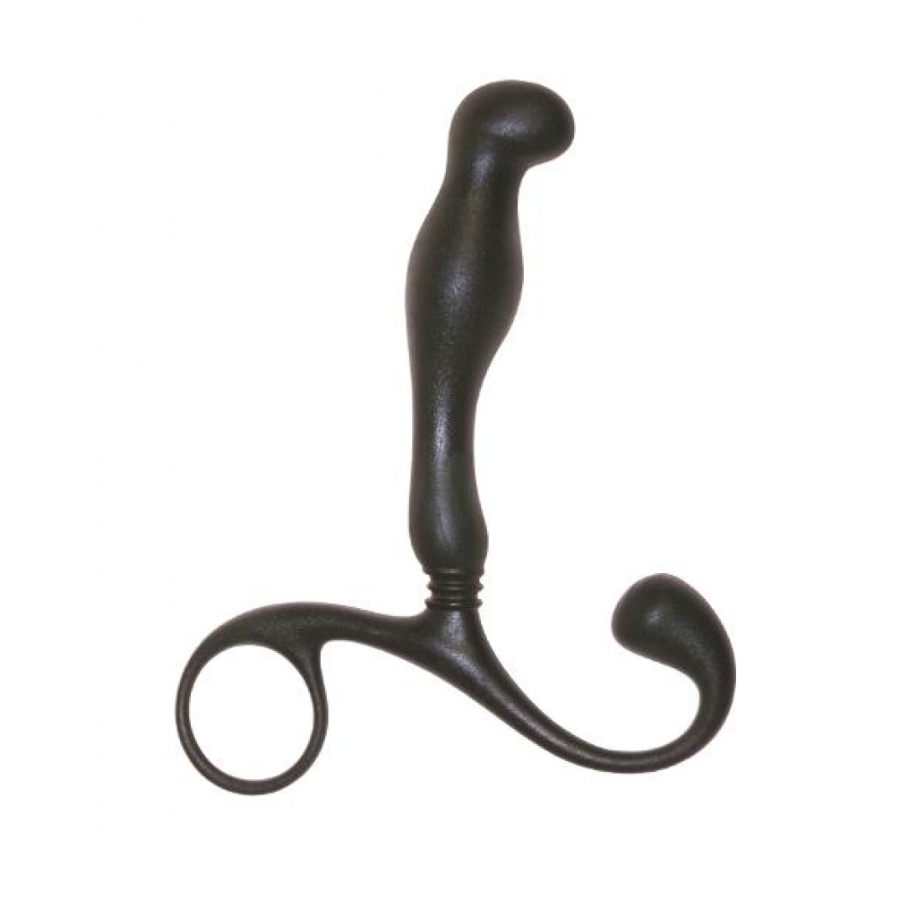 P Zone Prostate Massager with Extra Reach Black - Icon Brands