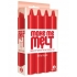 Make Me Melt Sensual Warm Drip Candles 4 Pack Red - Icon Brands
