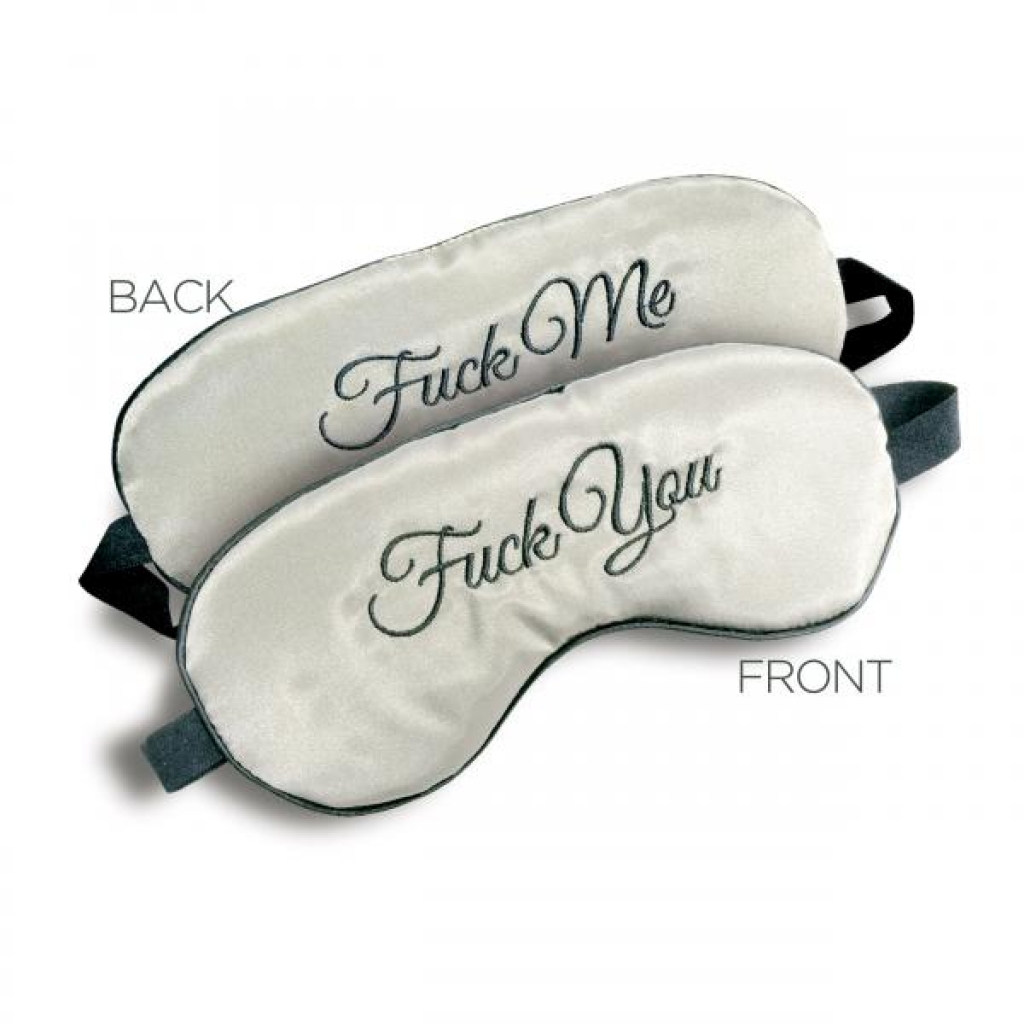 F-ck Me / F-ck You Mask Blindfold Gray - Icon Brands