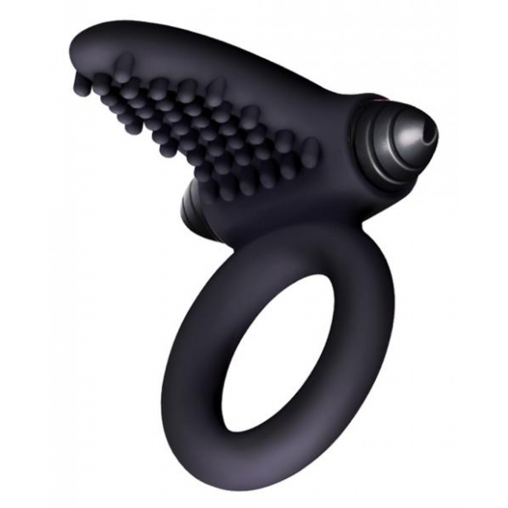 The Nines Bullet Ring Tongue Vibrator Black - Icon Brands