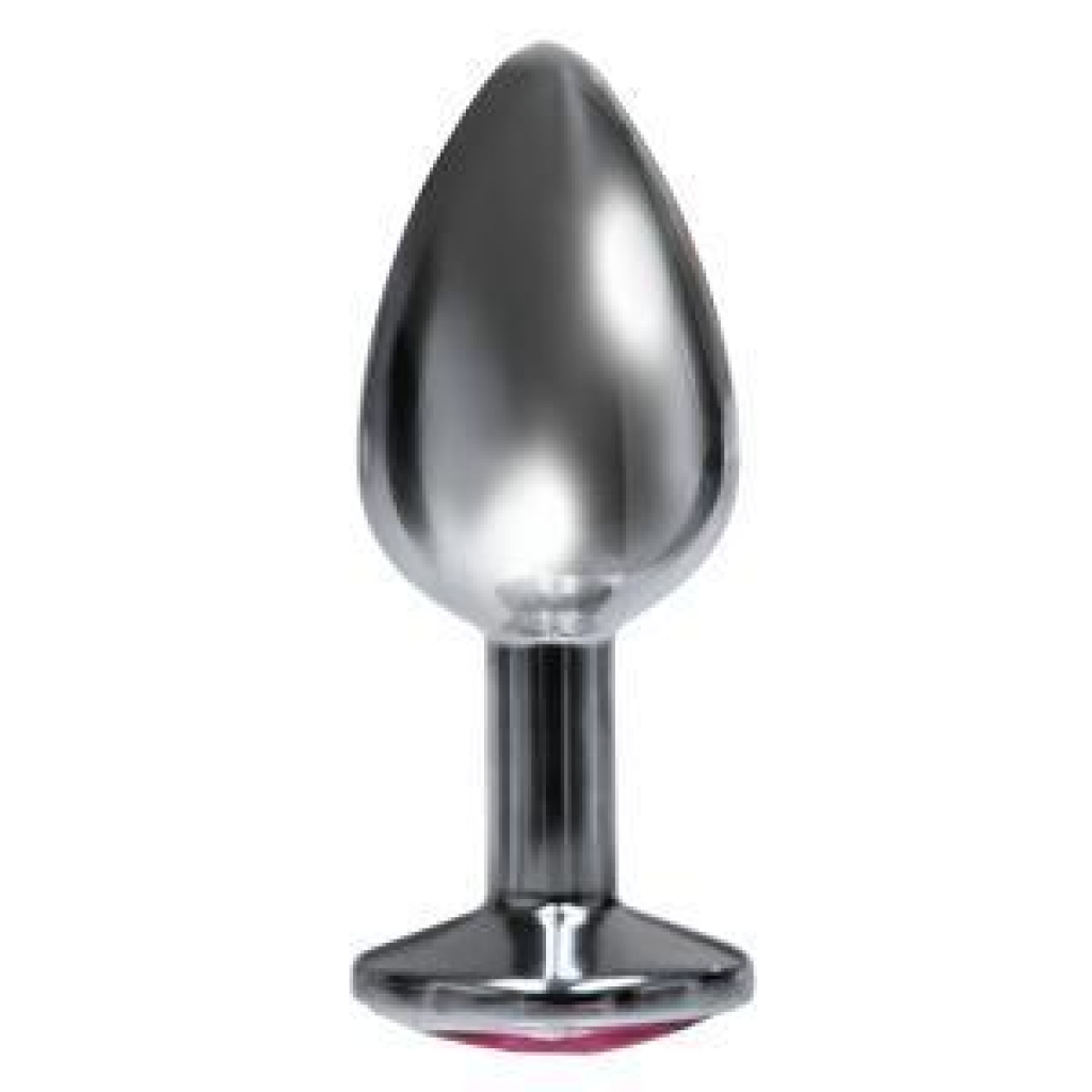 The Silver Starter Bejeweled Steel Plug Violet - Icon Brands