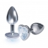 The Silver Starter Bejeweled Steel Plug Diamond - Icon Brands