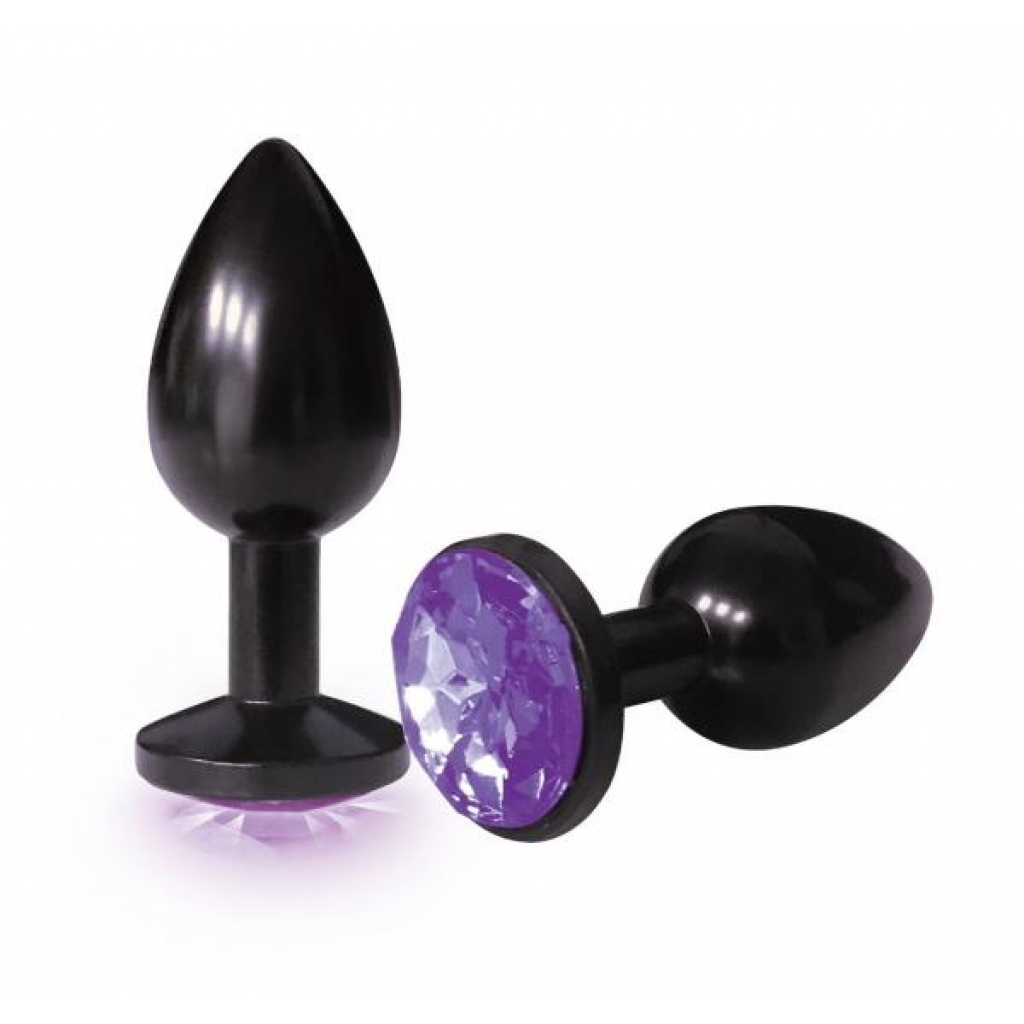The Starter Anodized Bejeweled Steel Plug Violet - Icon Brands