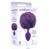 Cottontails Silicone Bunny Tail Butt Plug Purple - Icon Brands