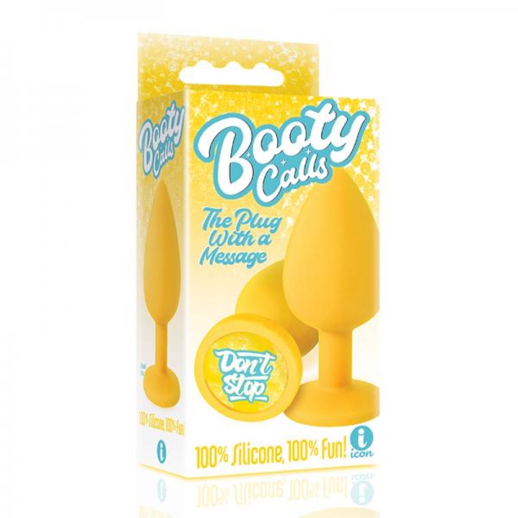 The 9's Booty Call Butt Plug Yellow Don't Stop - Icon Brands