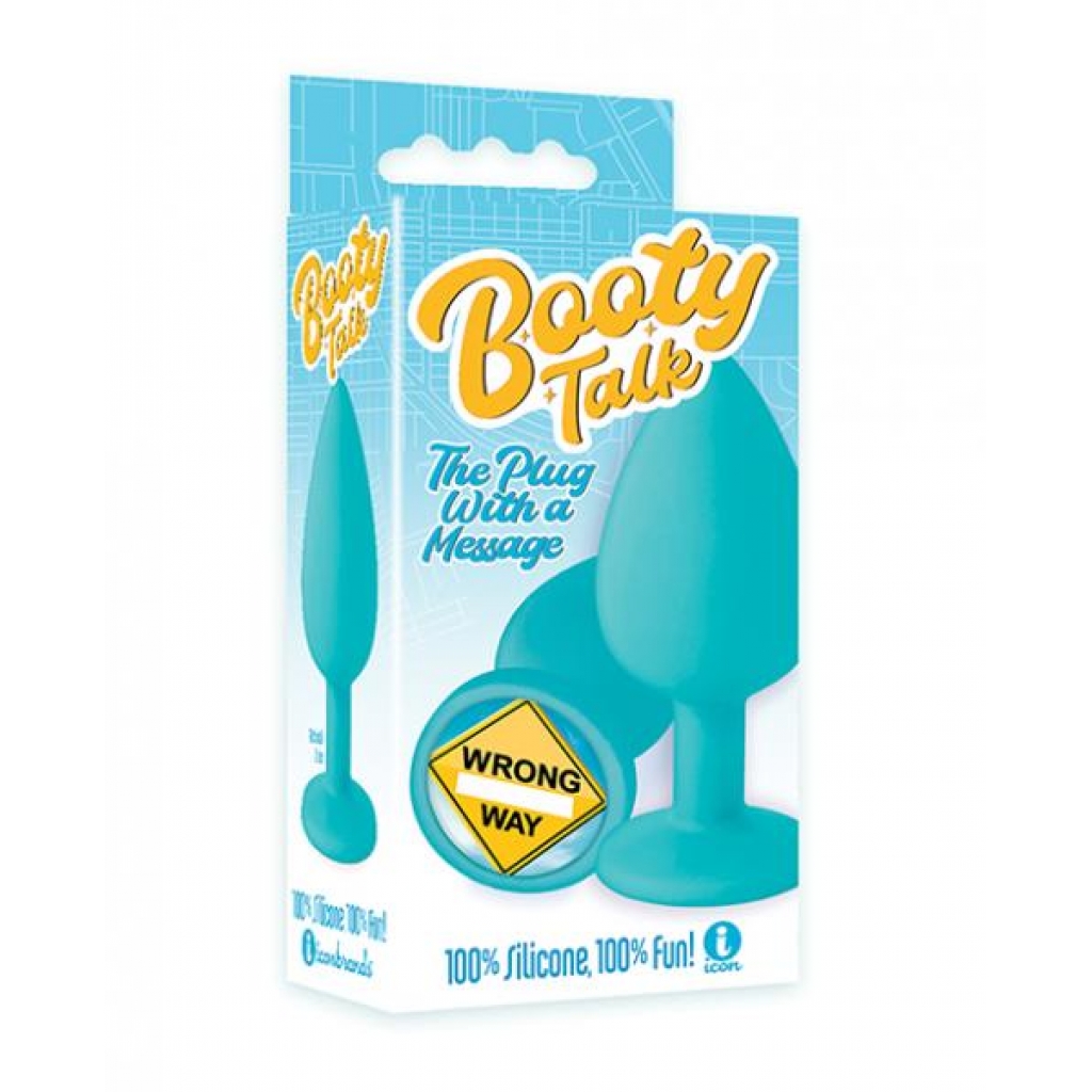 The 9's Booty Talk Wrong Way Silicone Butt Plug - Icon Brands