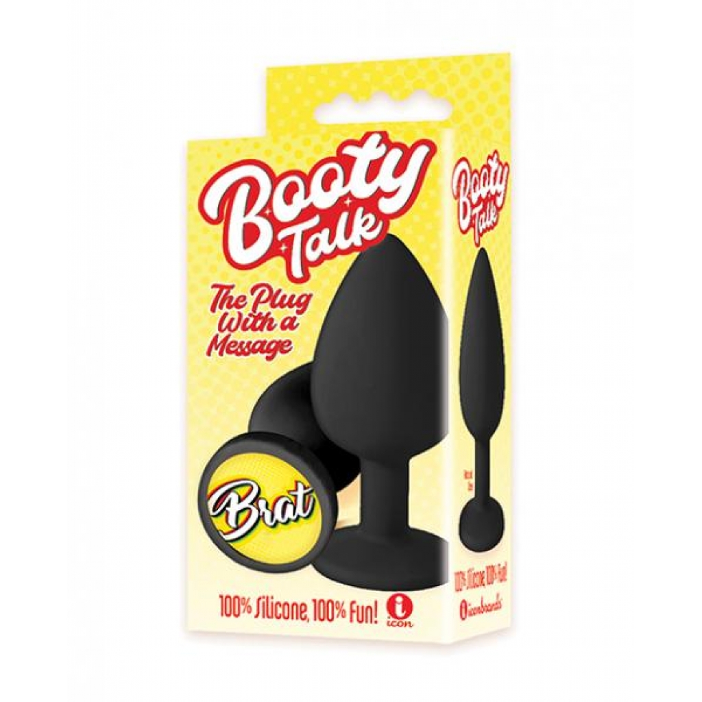 The 9's Booty Talk Brat Silicone Butt Plug - Icon Brands