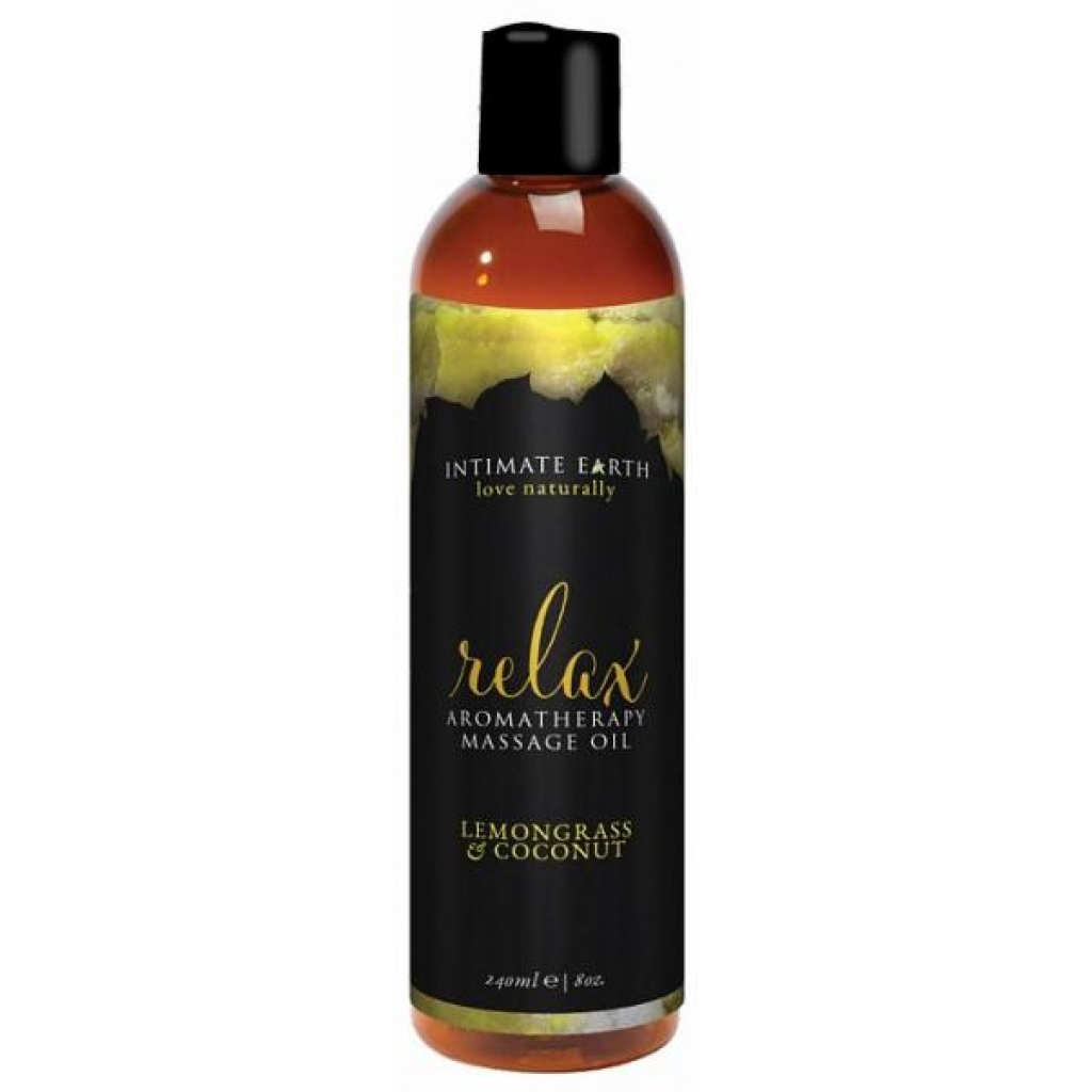 Intimate Earth Relax Massage Oil 8oz - Intimate Earth
