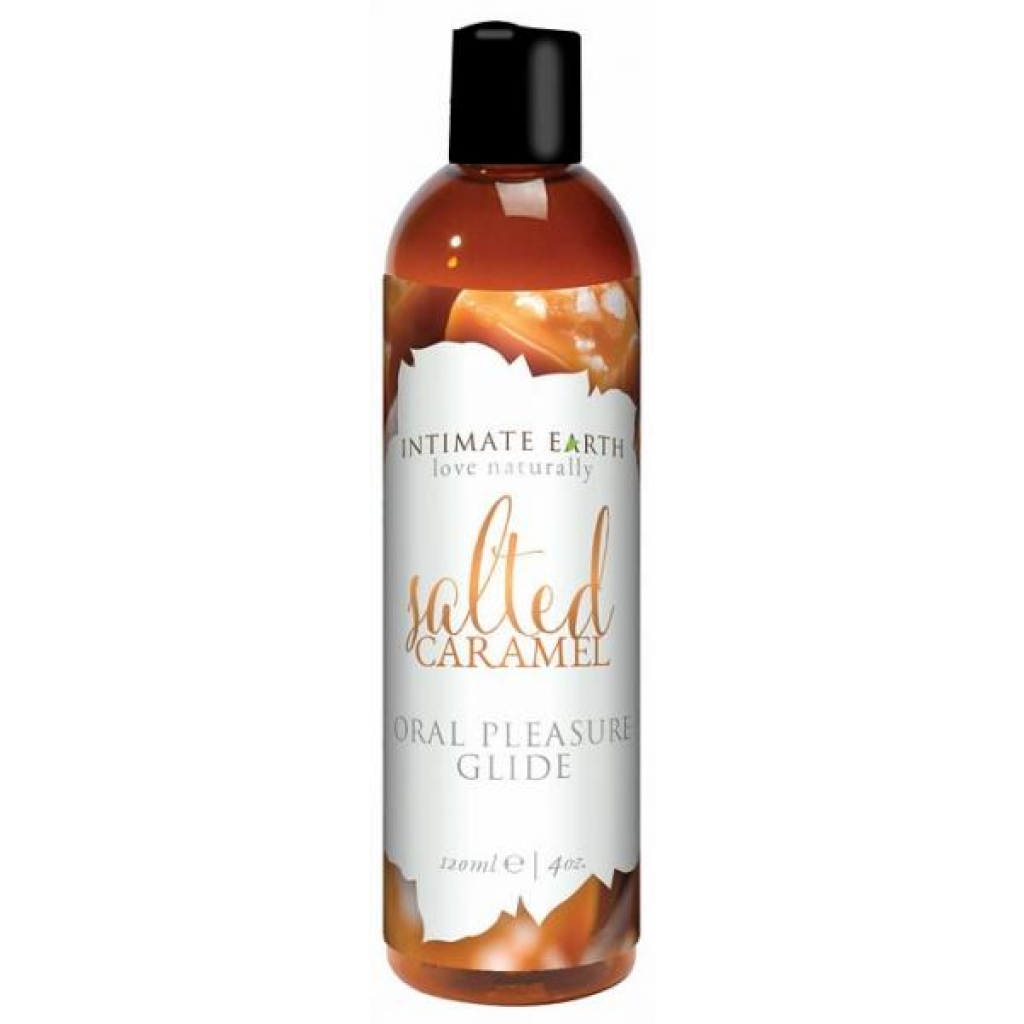 Intimate Earth Flavored Glide Salted Caramel 4oz - Intimate Earth
