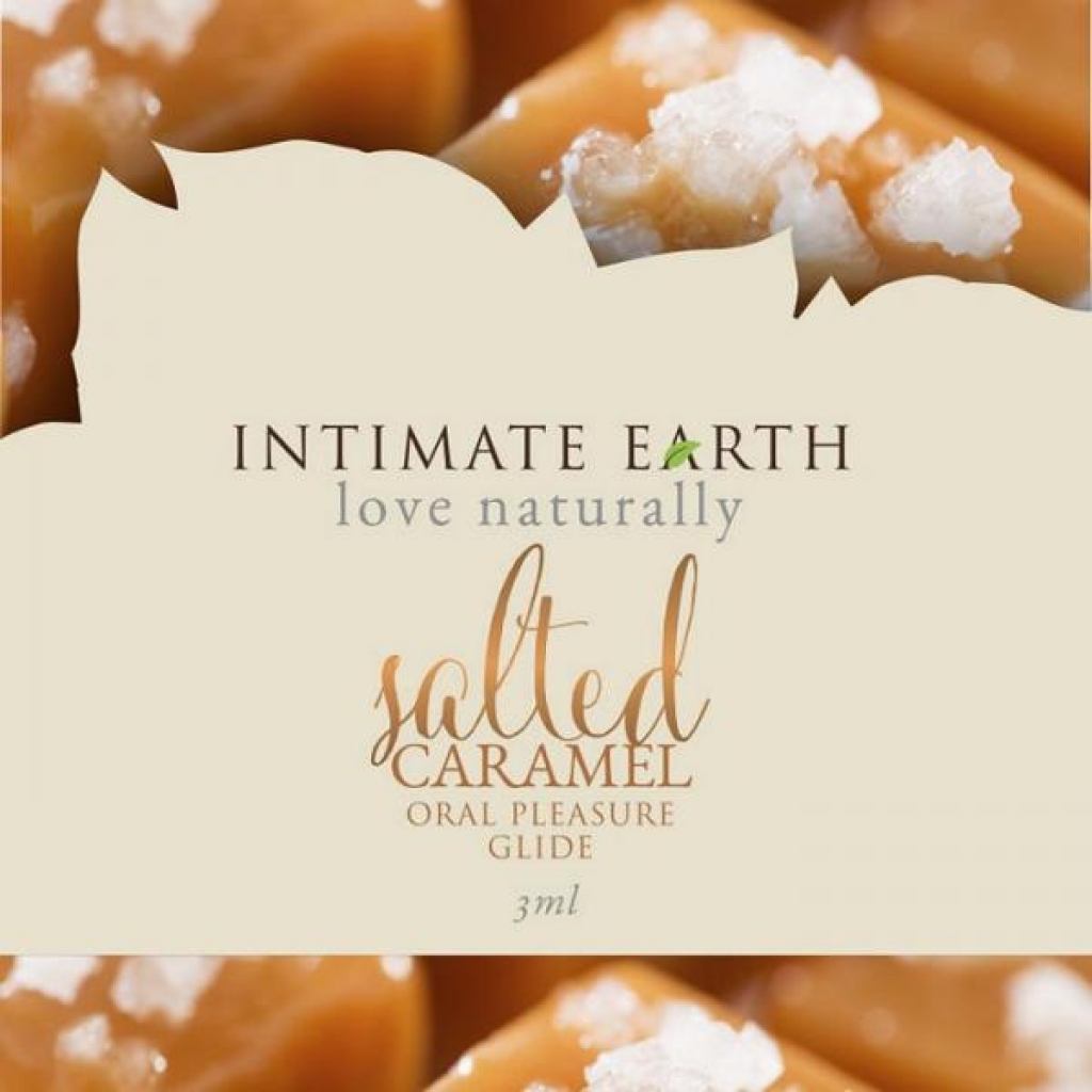 Intimate Earth Salted Caramel Flavored Glide Foil Pack .10oz - Intimate Earth