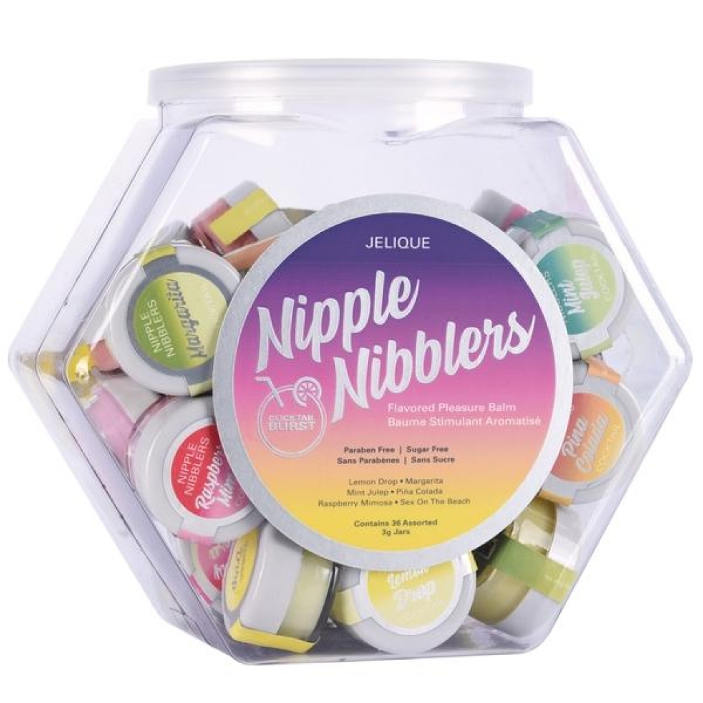 Cocktail Nipple Nibblers Asst. Tingle Balm 36ct Fish Bowl - Classic Brands