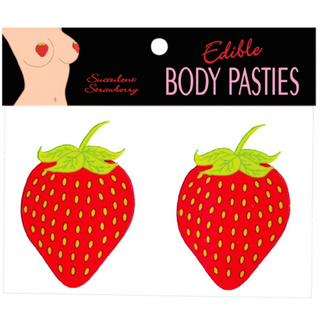 Edible Body Pasties Succulent Strawberry - Kheper Games