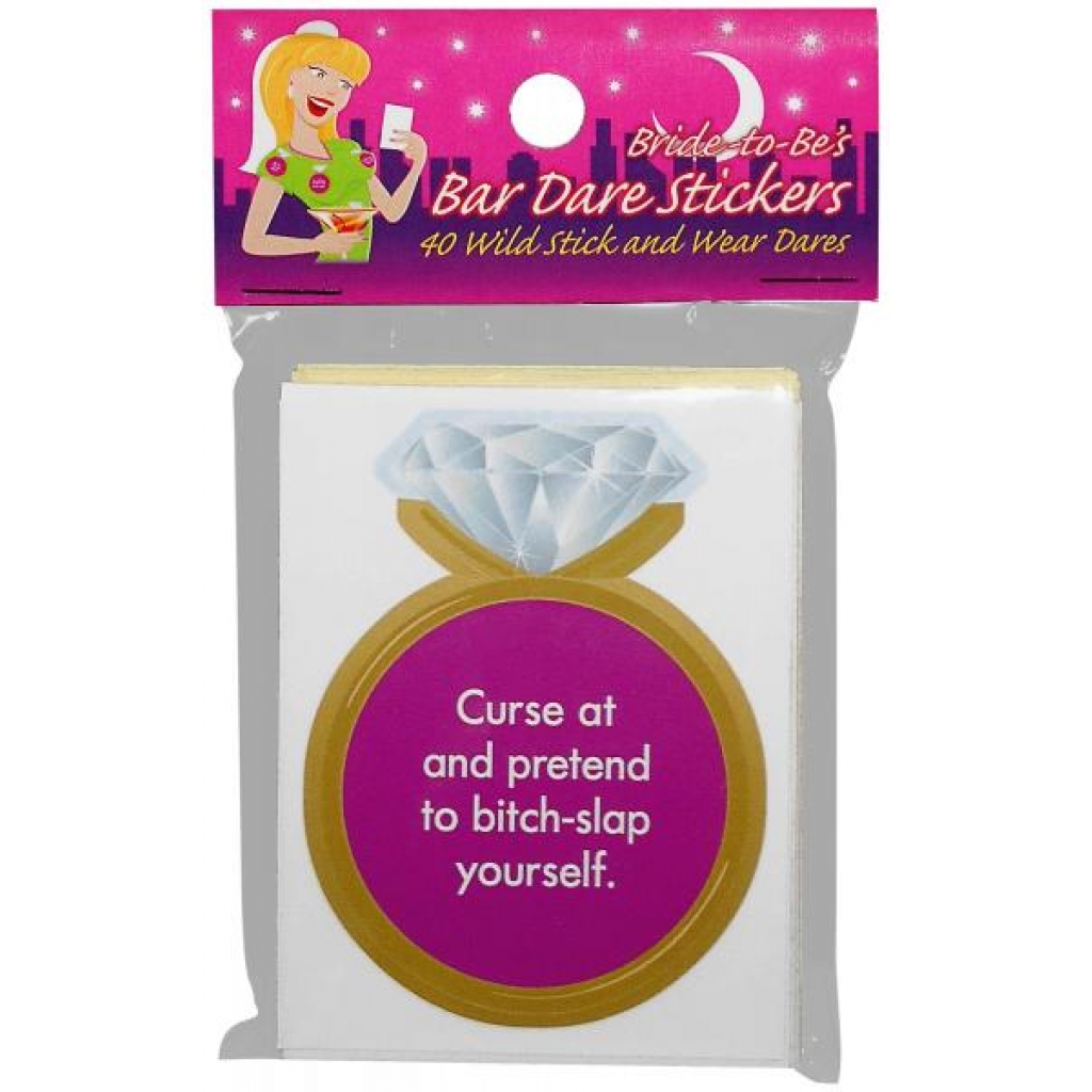 Bride-to-be Bar Dare Stickers - Kheper Games