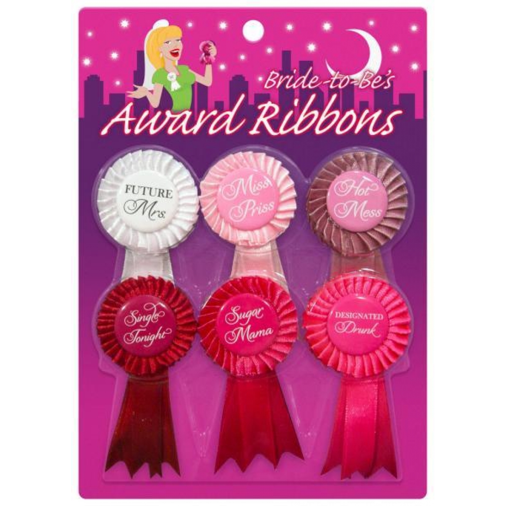 Bride To Be Award Ribbons 6 Package - Kheper Games
