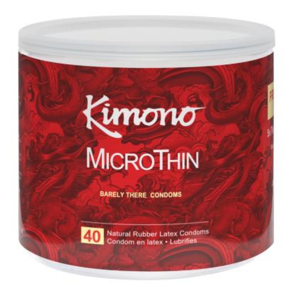 Kimono Microthin Ultra Thin 40 Ct Fishbowl - Paradise Products