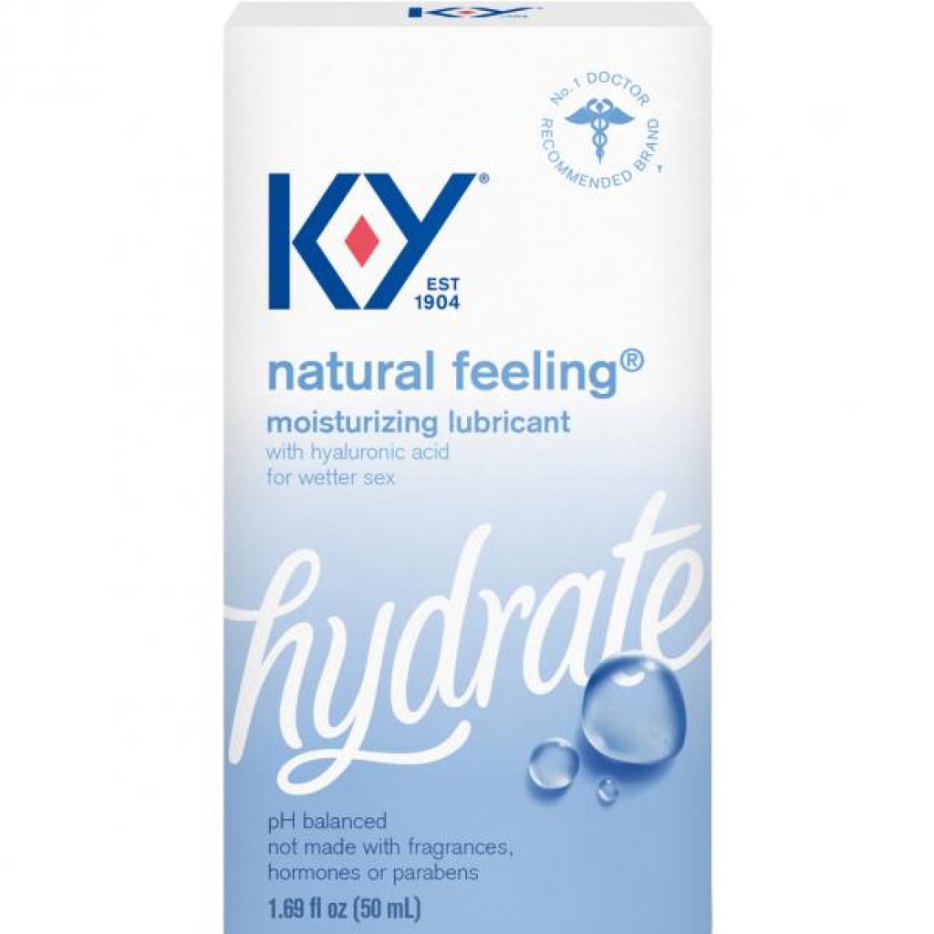 Ky Natural Feeling Lubricant W/ Hyaluronic Acid 1.69oz - Paradise Products