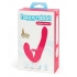 Happy Rabbit Rechargeable Pink Vibrating Strapless Strap On - Lovehoney