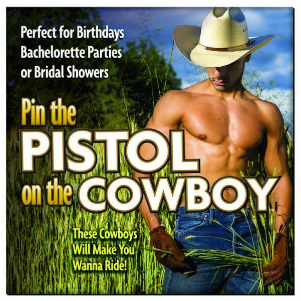 Pin The Pistol On The Cowboy Game - Little Genie