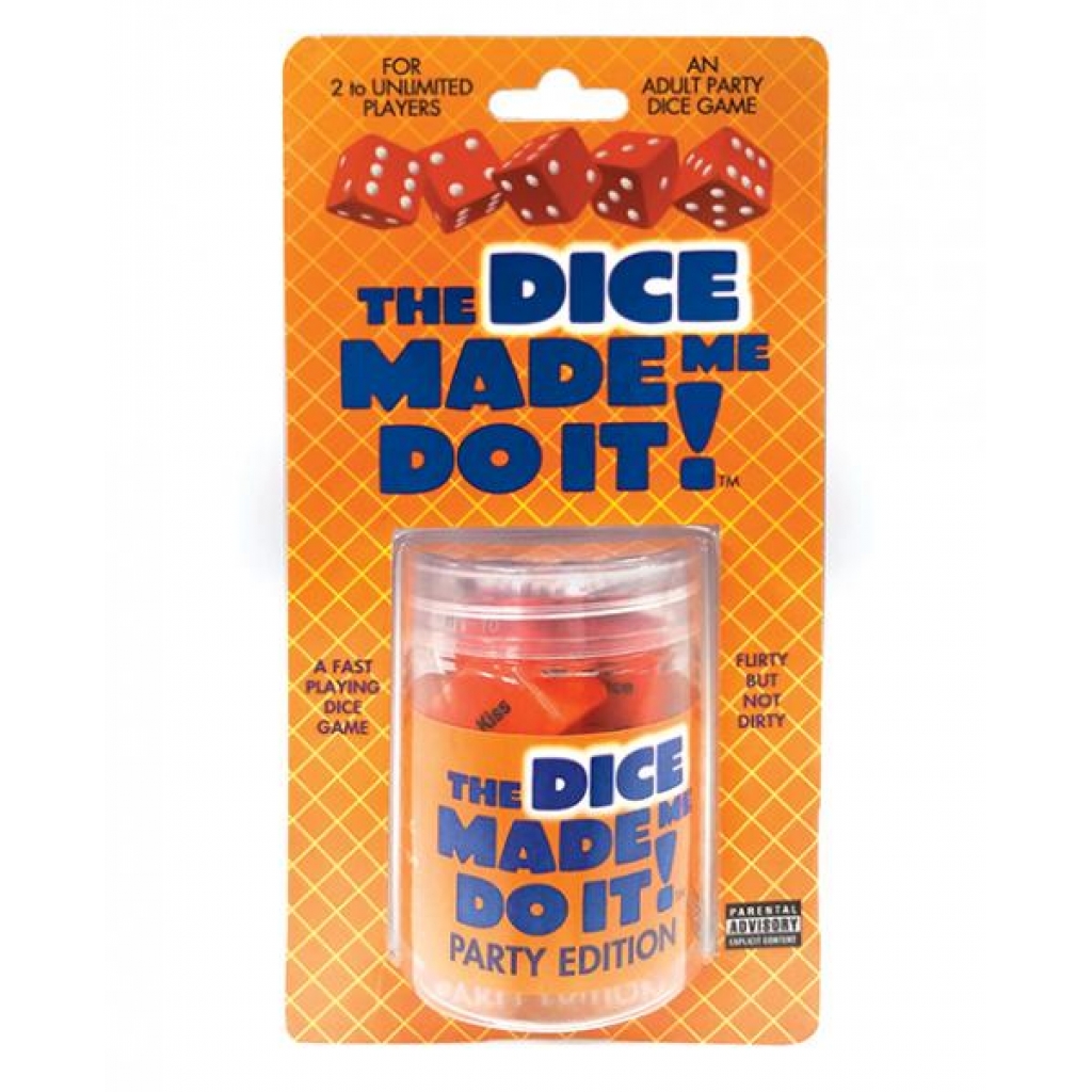The Dice Made Me Do It Party Edition Game - Little Genie