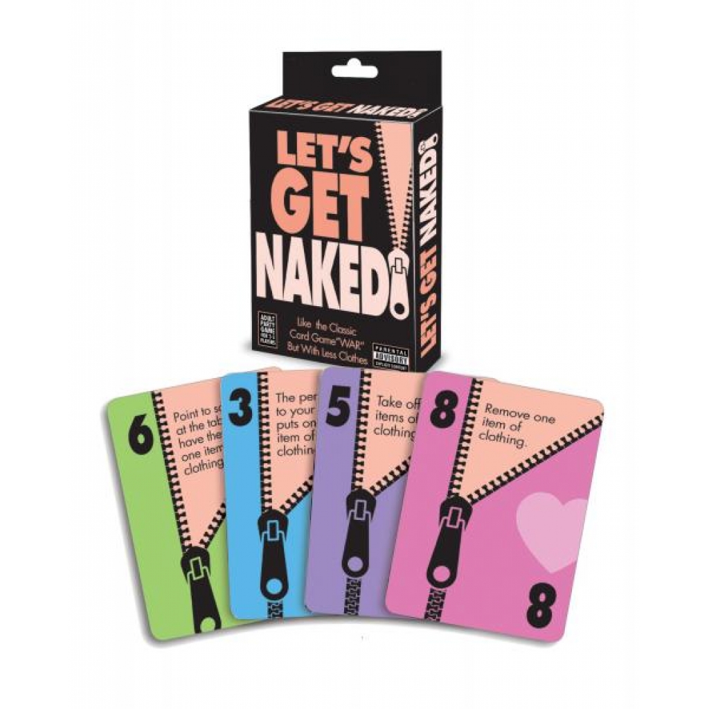 Let's Get Naked Party Card Game - Little Genie