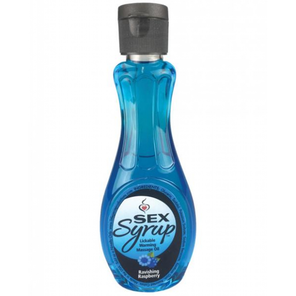 Sex Syrup Ravishing Raspberry Massage Oil 4oz - Little Genie