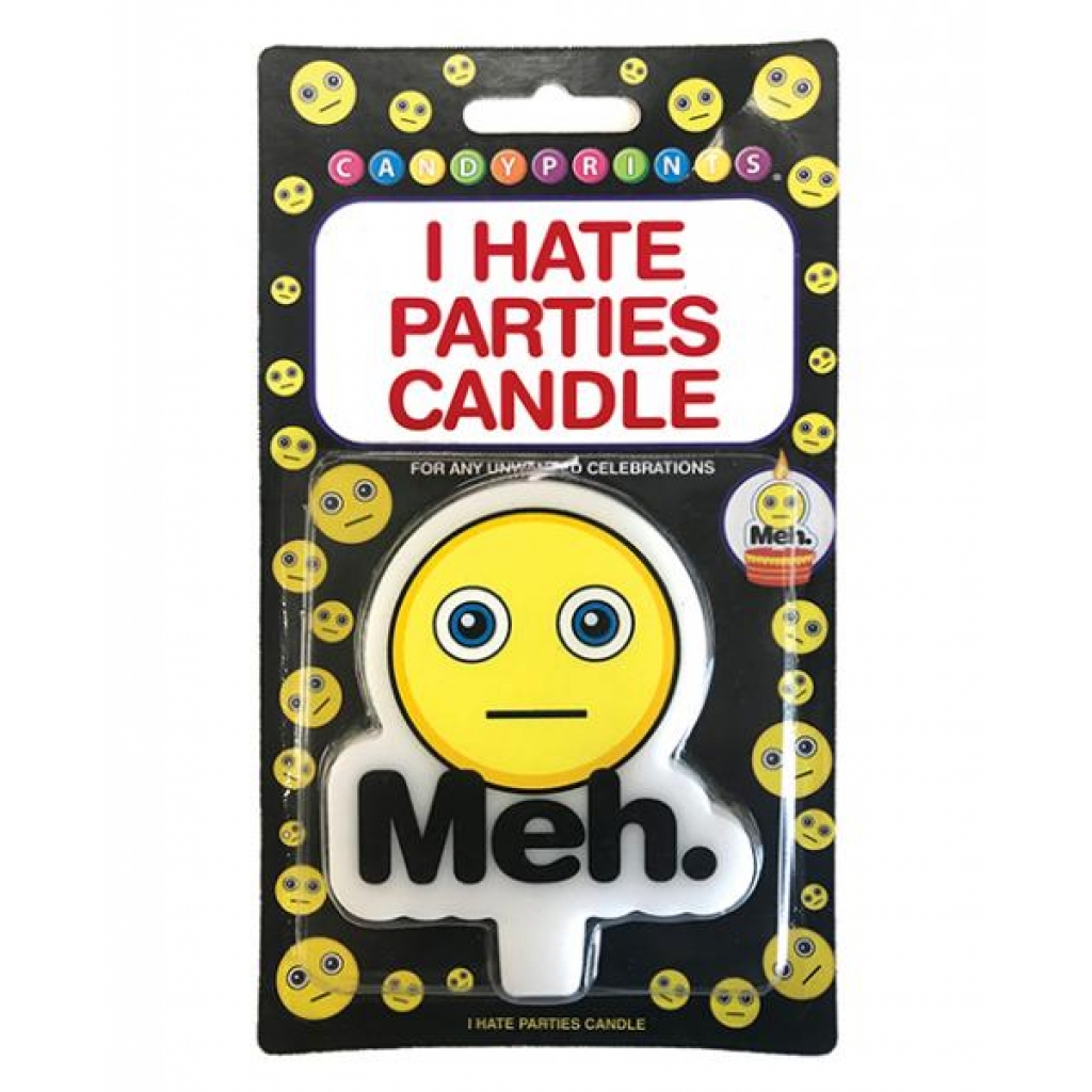 I Hate Parties Candle Meh - Little Genie