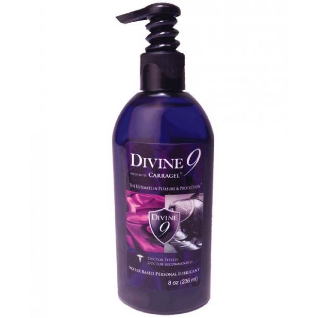 Divine 9 Water Based Lubricant 8oz - Carrashield Labs