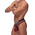 Cock Pit Cock Ring Thong Burgundy L/xl - Male Power Lingerie