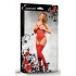 Luv Lace Cupless Crotchless Teddy Red S/M - Magic Silk