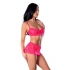 Get It Girl Bra Skirt & Thong Set Pink S/m - Magic Silk Lingerie