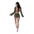 Hazy Dayz Crop Top Skirt & G String Pot Leaf L/xl - Magic Silk Lingerie