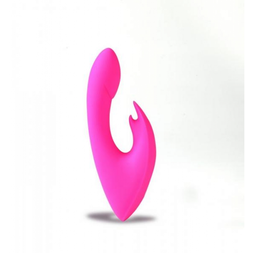 Rechargeable Silicone Rabbit Massager Leah Neon Pink - Maia Toys
