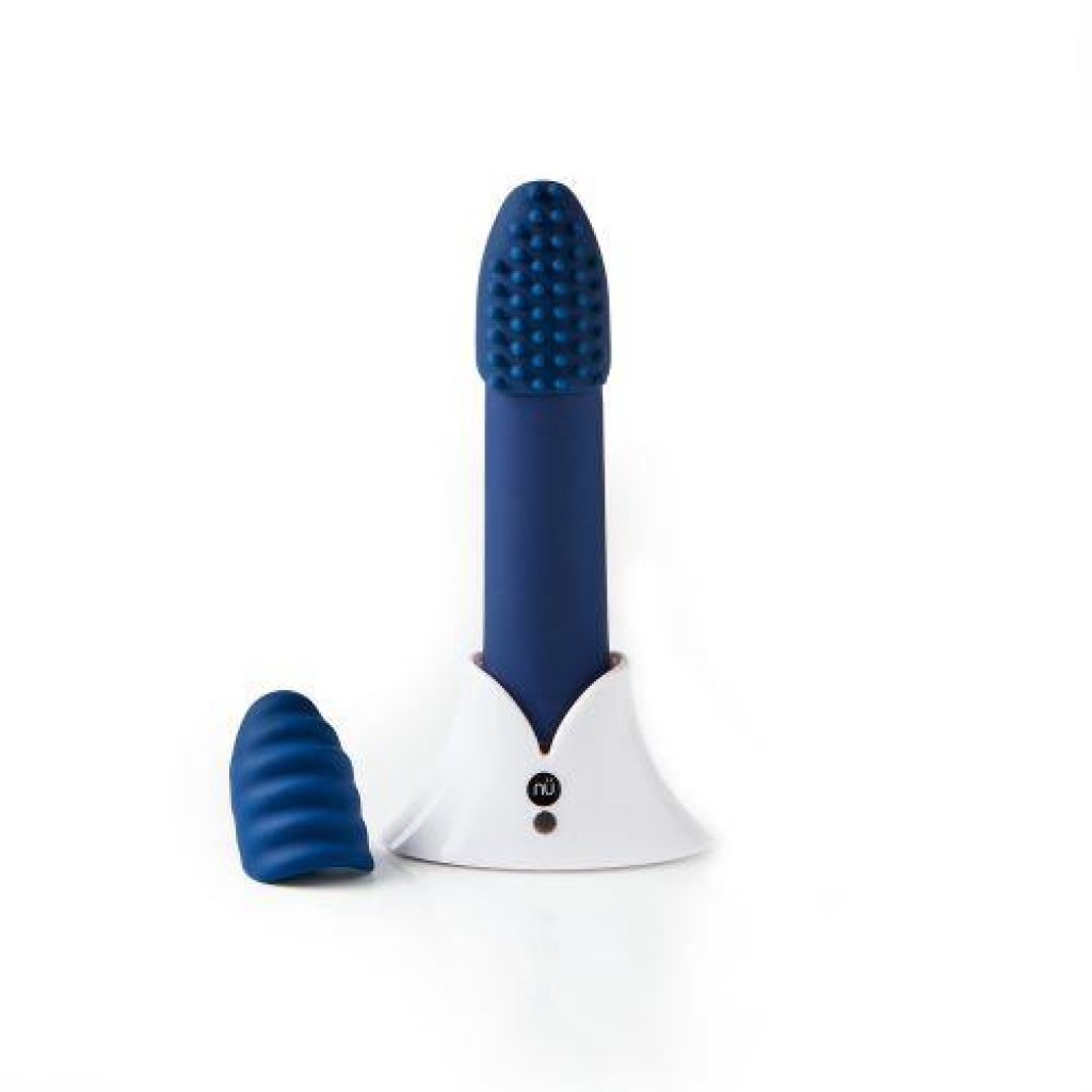 Sensuelle Point Plus Bullet Vibrator Blue 2 Sleeves - Novel Creations Toys