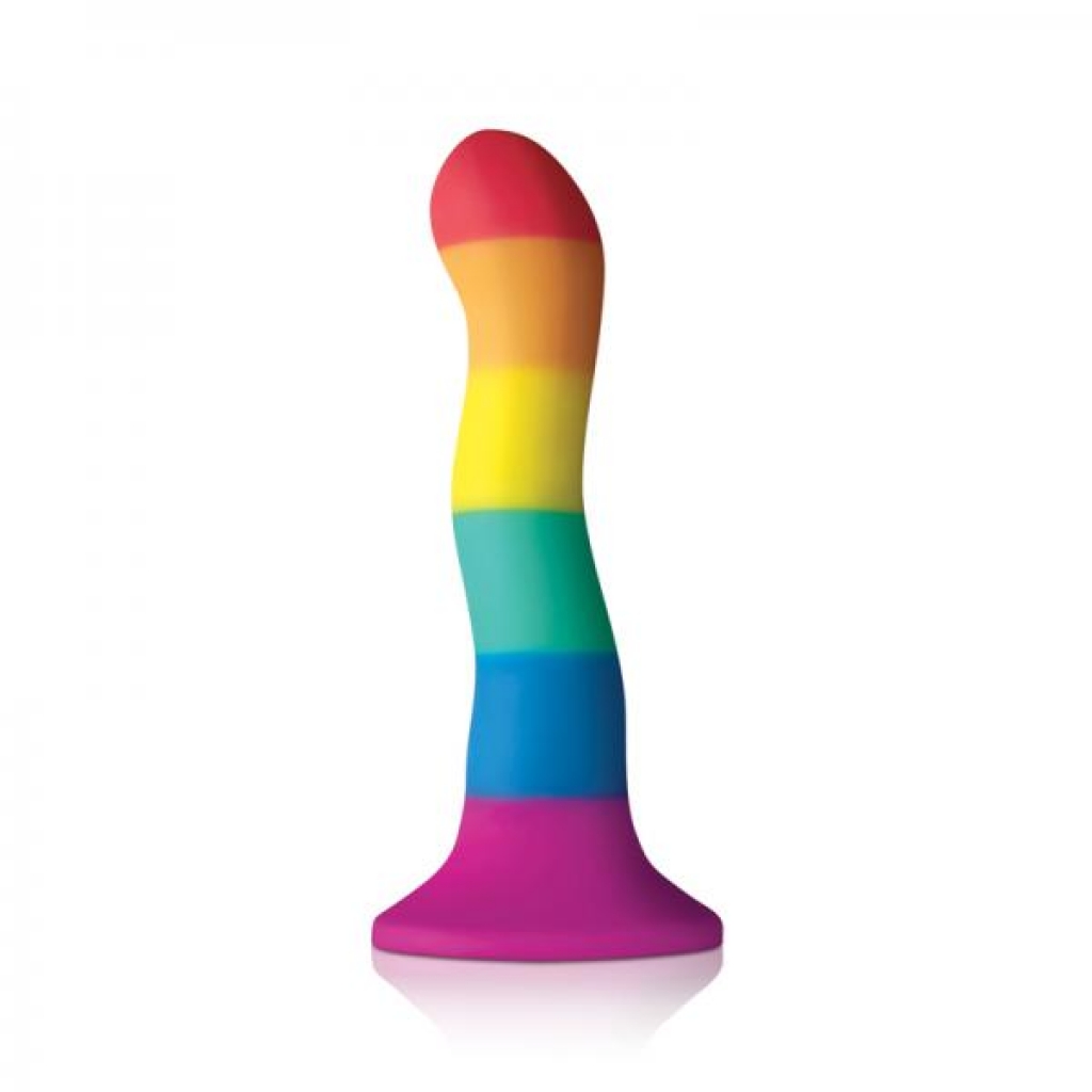 Colours Pride Edition 6 inches Wave Dildo Rainbow - Ns Novelties