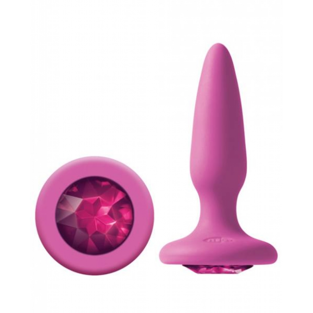 Glams Mini Butt Plug Pink Gem - Ns Novelties