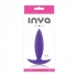 Inya Spades Small Butt Plug Purple - Ns Novelties