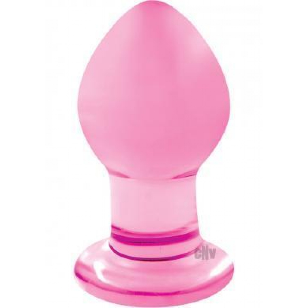 Crystal Premium Glass Small Pink Butt Plug - Ns Novelties