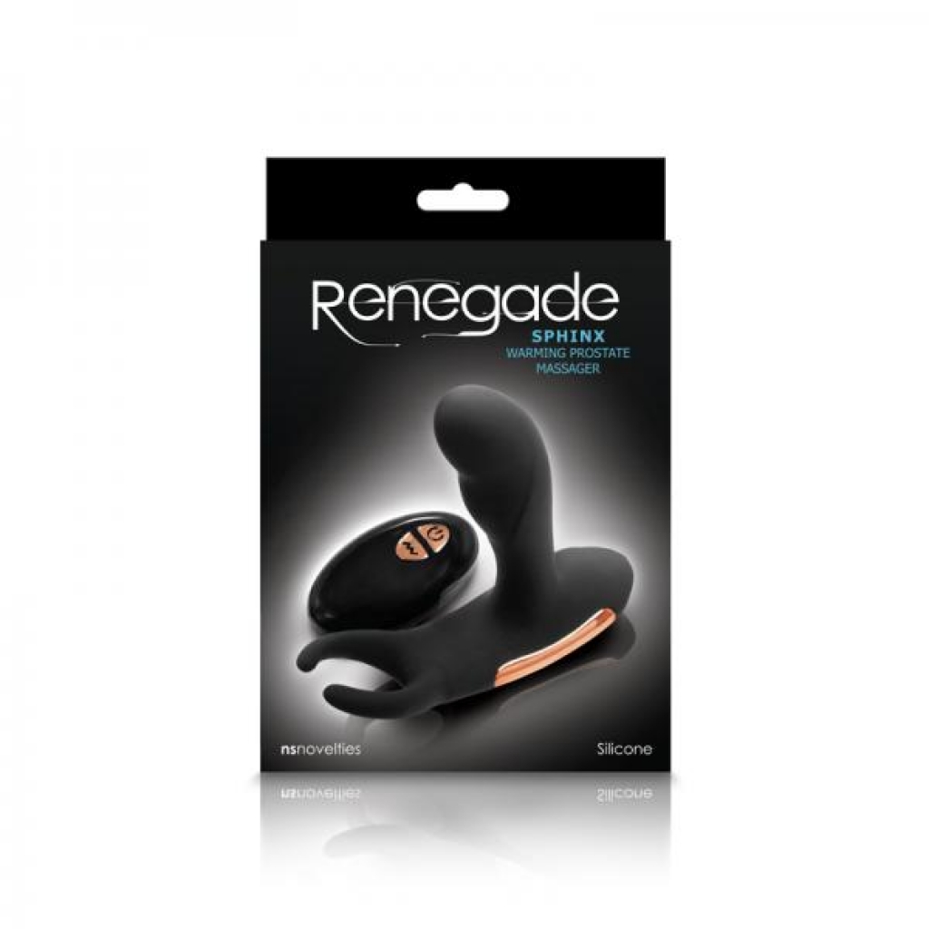 Renegade Sphinx Black Warming Prostate Massager - Ns Novelties