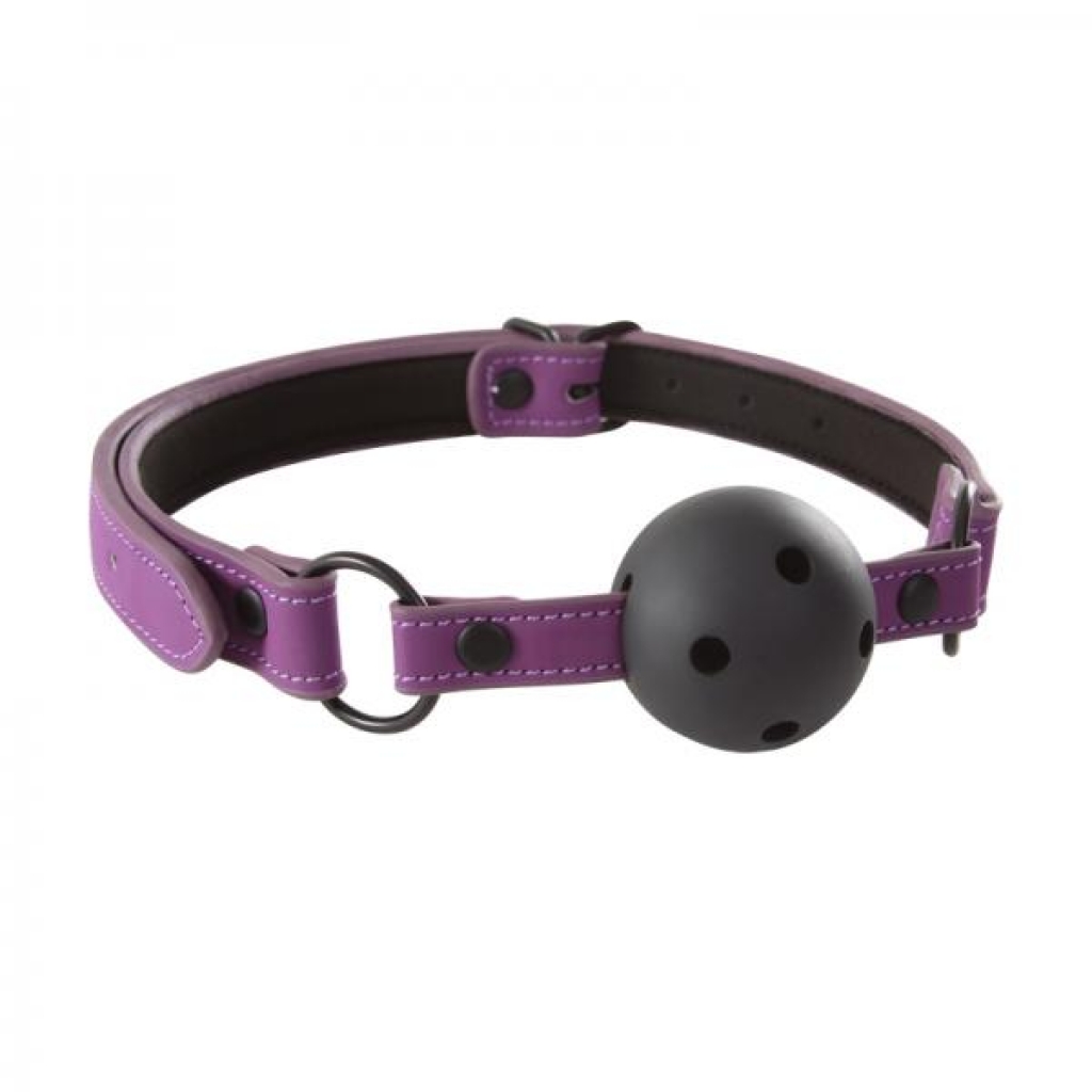 Lust Bondage Ball Gag Purple O/S - Ns Novelties