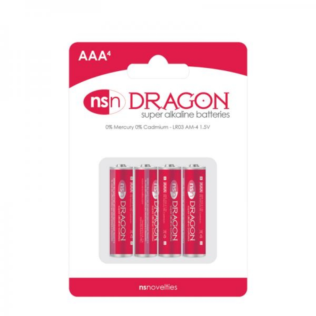 Dragon 4pk Alkaline Aaa Batteries - Ns Novelties