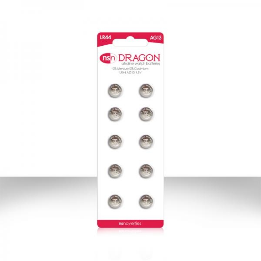 Dragon Alkaline Batteries Size LR44/AG13 10 Pack - Ns Novelties